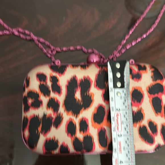 Juicy Couture leopard vintage bag with mettalic pink details - Picture 8 of 9